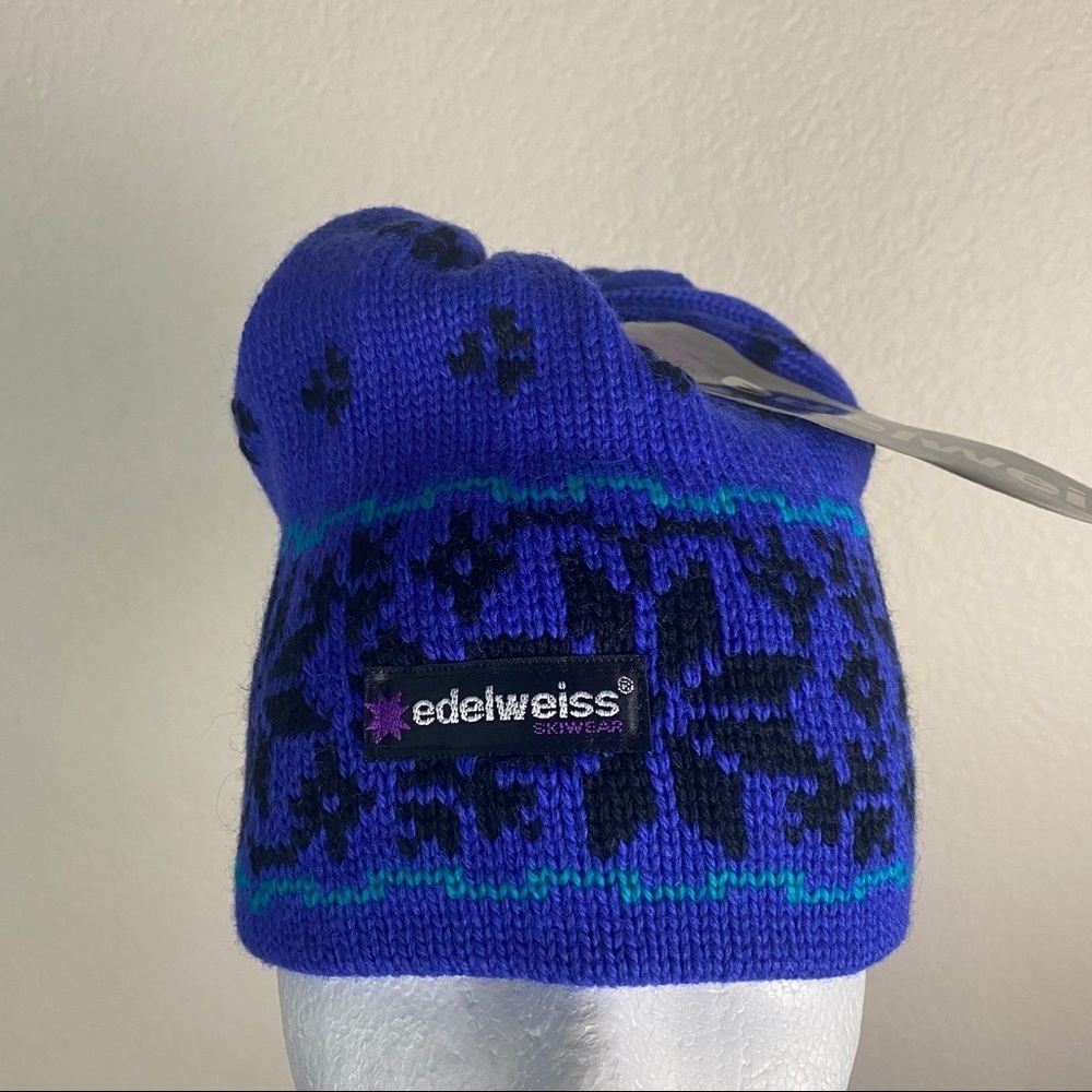 Edelweiss Ski Beanie Knit Retro OSFM